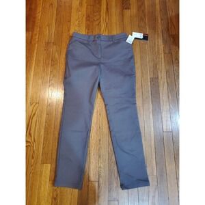 NWT Briggs Womens Comfort‎ Waistband Pants Size 10 Gray Stretch Hidden Elastic